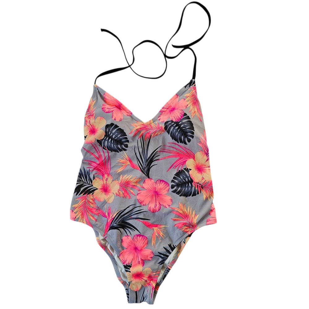 PINK Victoria's Secret Tropical Floral One Piece Swimsuit